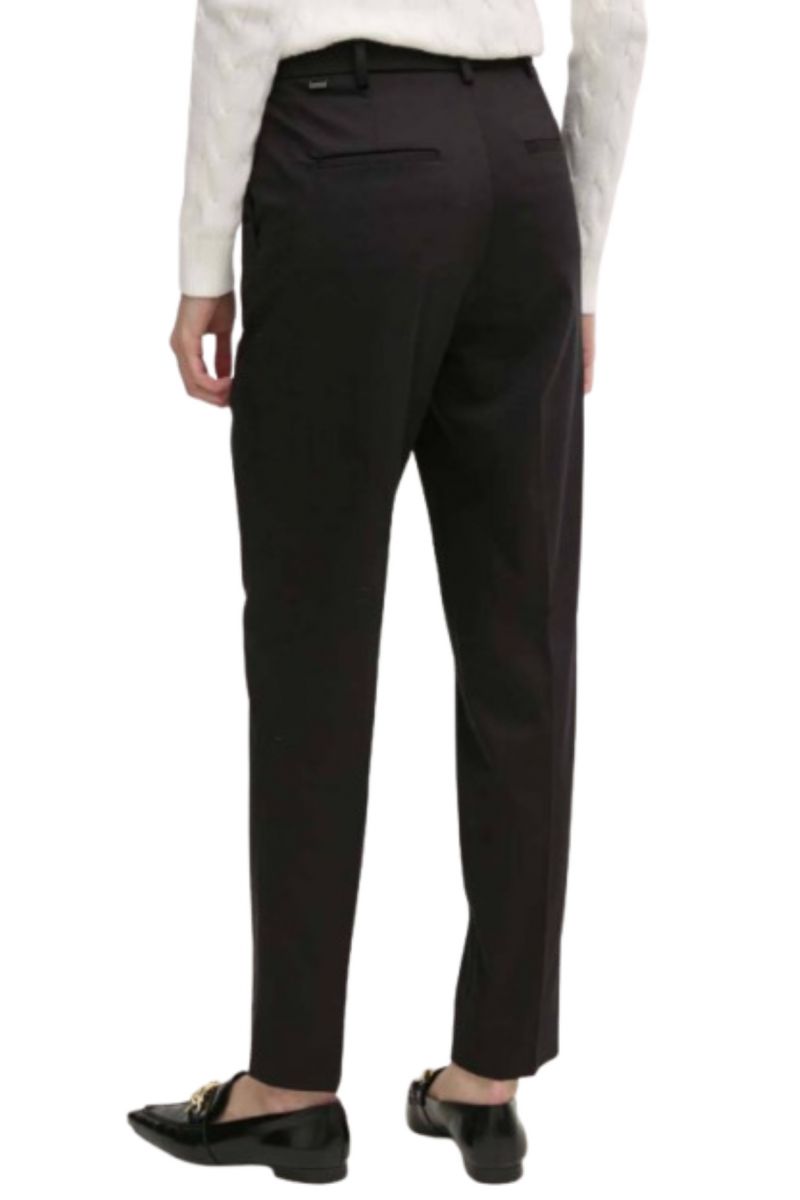 CALVIN KLEIN COTTON STRETCH SLIM TAPERED PANT BLACK - 357435