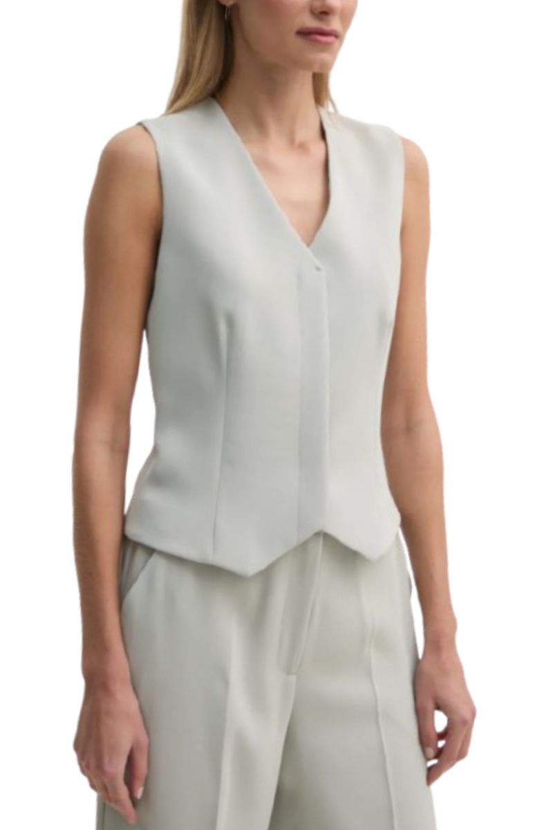 CALVIN KLEIN SOFT TWILL WAISTCOAT OCEAN MIST GREY - 357513