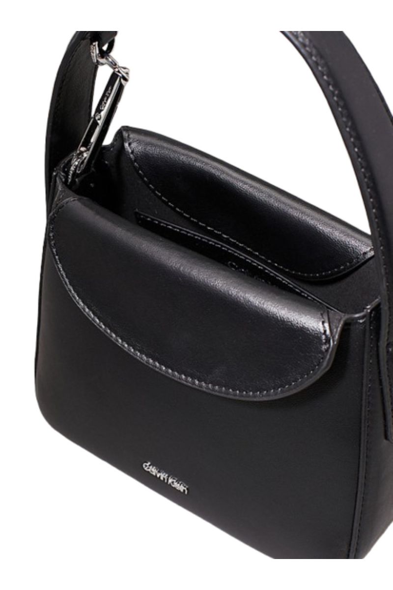 CALVIN KLEIN SOFT SCULPT MINI BAG BLACK BEH