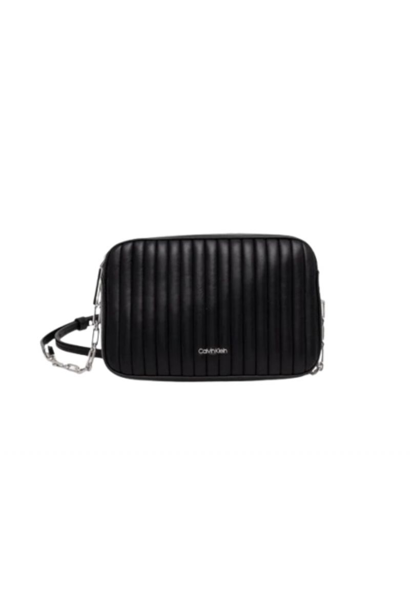 CALVIN KLEIN MINI LINE QUILT CAMERA BAG BLACK - 357422