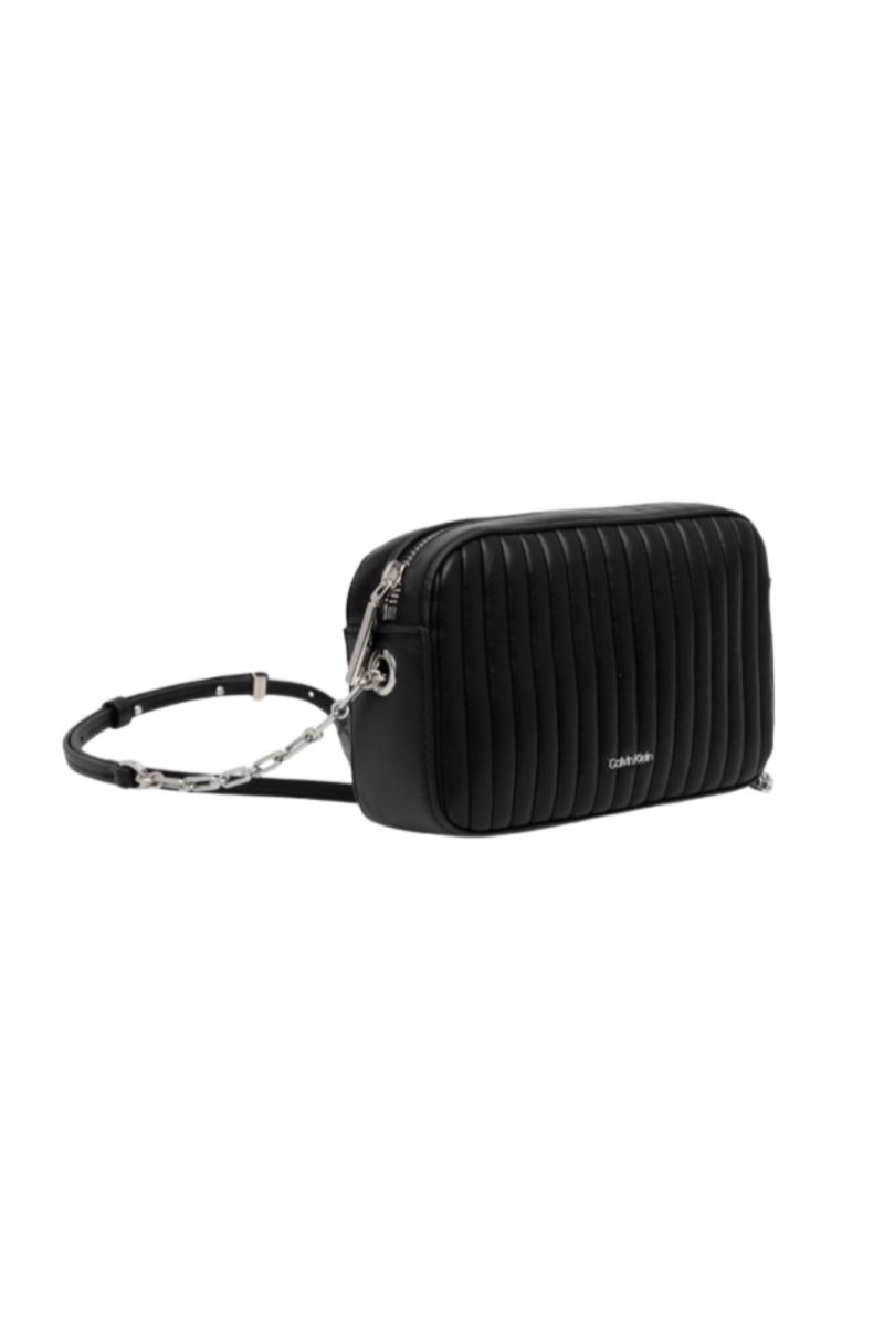 CALVIN KLEIN MINI LINE QUILT CAMERA BAG BLACK - 357422