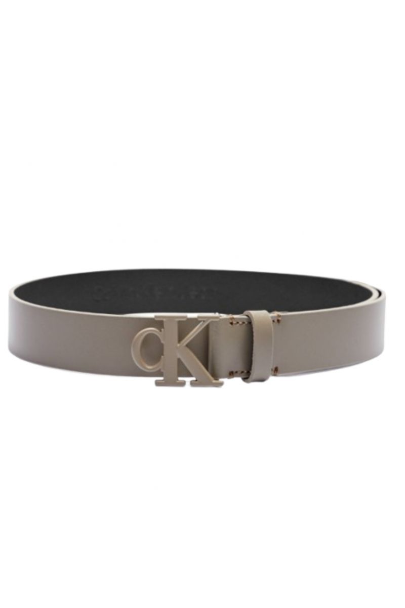 CALVIN KLEIN MONOGRAM TONAL PLAQUE BELT 30MM - 357381