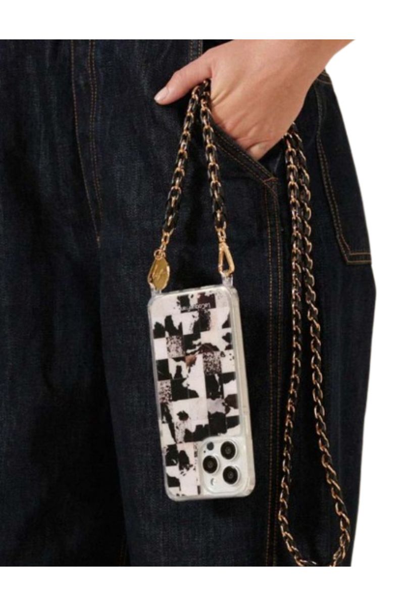 LA COQUE FRANCAISE - CHAIN LONG LOU BLACK & GOLD