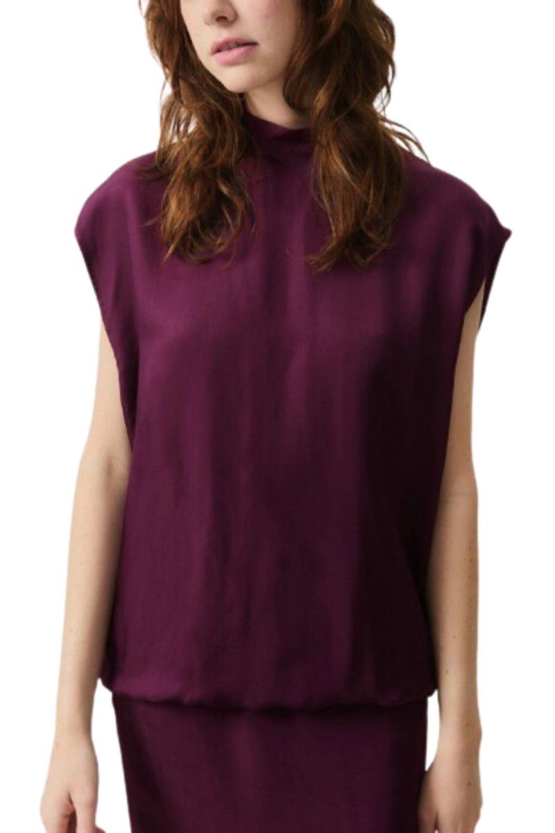 AMERICAN VINTAGE TOP 100% VISCOSE GRAPE