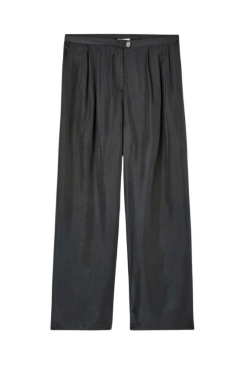 AMERICAN VINTAGE TROUSERS 100% VISCOSE CARBONE