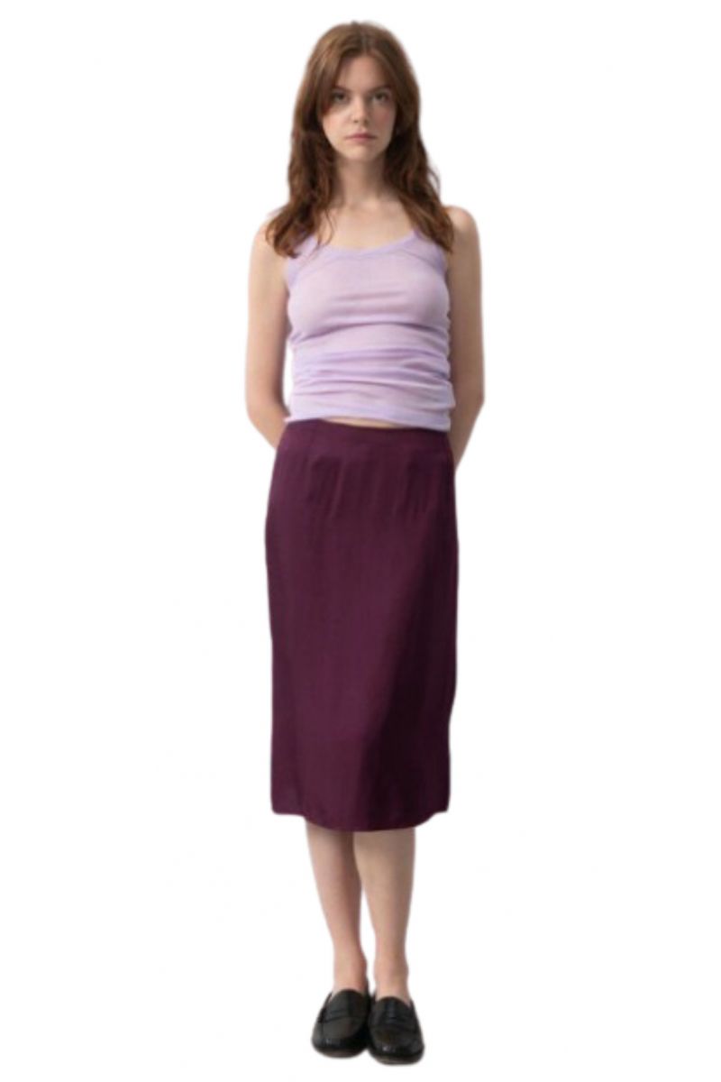 AMERICAN VINTAGE SKIRT 100% VISCOSE PURPLE