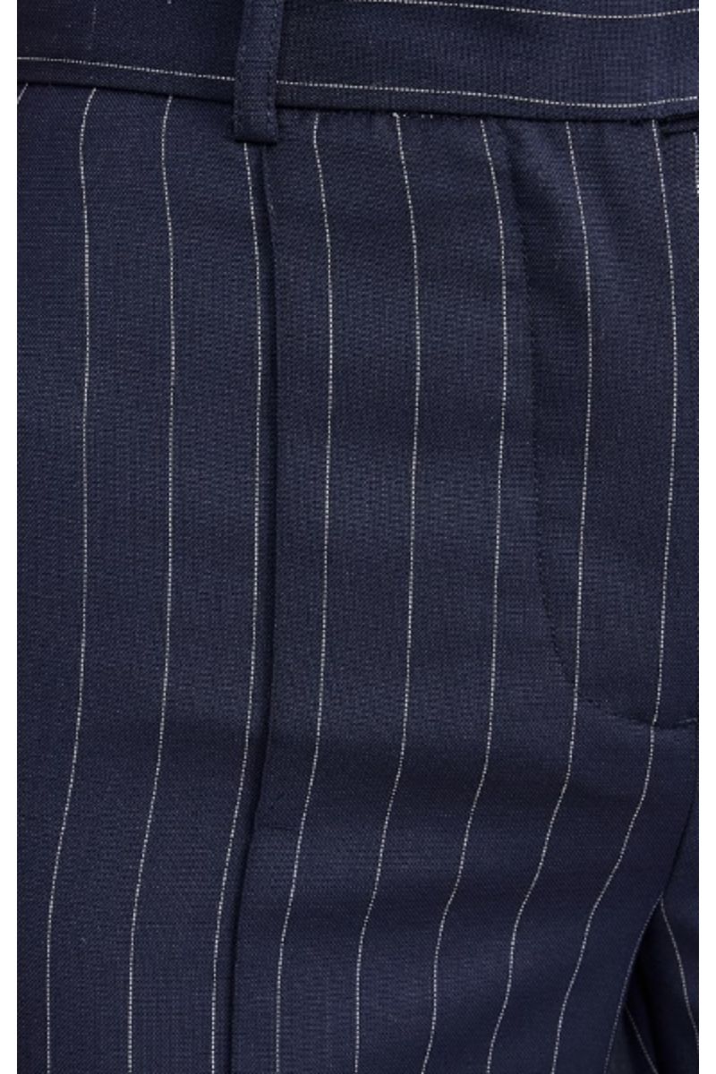 MEIMEIJ PANTS STRIPED NAVY BLUE