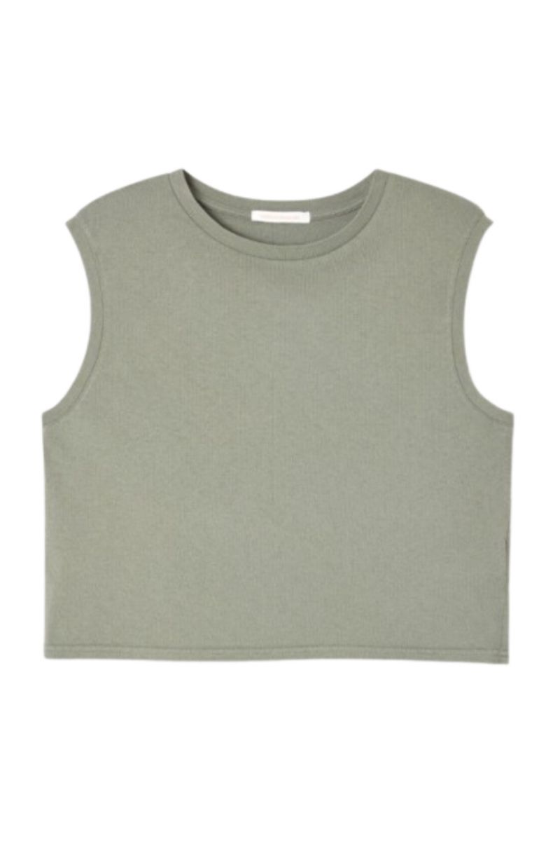 AMERICAN VINTAGE OUK01A_GREYGREEN TOP GREY-GREEN - 357619