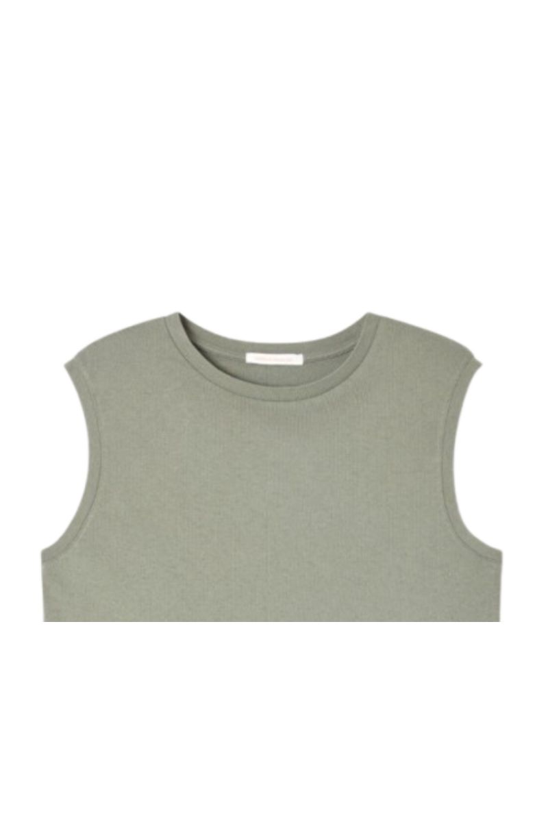 AMERICAN VINTAGE OUK01A_GREYGREEN TOP GREY-GREEN - 357619