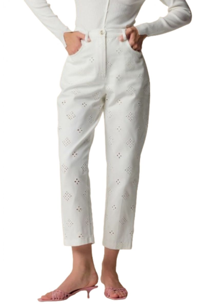 KOCCA JAVIER BIANCO PANT 100%COT - 357766