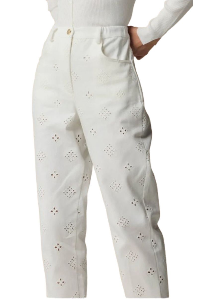 KOCCA JAVIER BIANCO PANT 100%COT - 357766