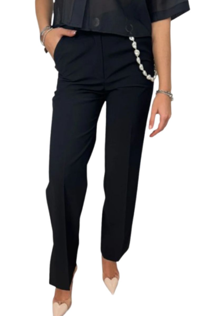 KOCCA DELMARE NERO PANT 92%VISC,8%POLYEST. - 357878