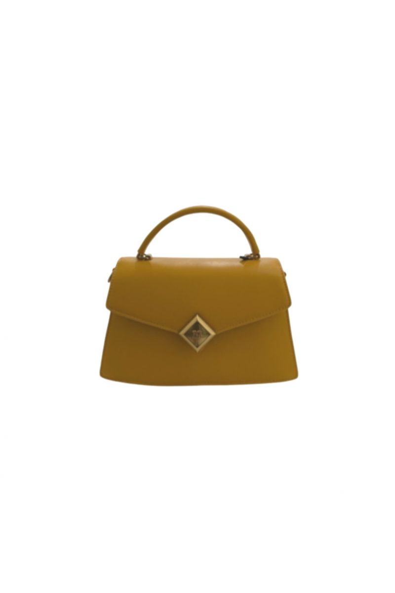 LA CARRIE - GRIS MES. HAND BAG SYNTHETIC MUSTARD