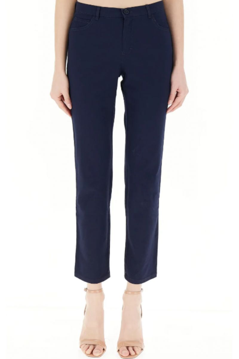 DIANA GALLESI - TROUSERS P903R004897N DARK BLUE