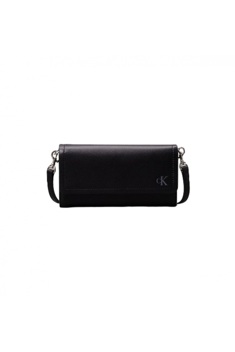 CALVIN KLEIN BLOCK LONGFOLD W/STRAP BLACK BEH