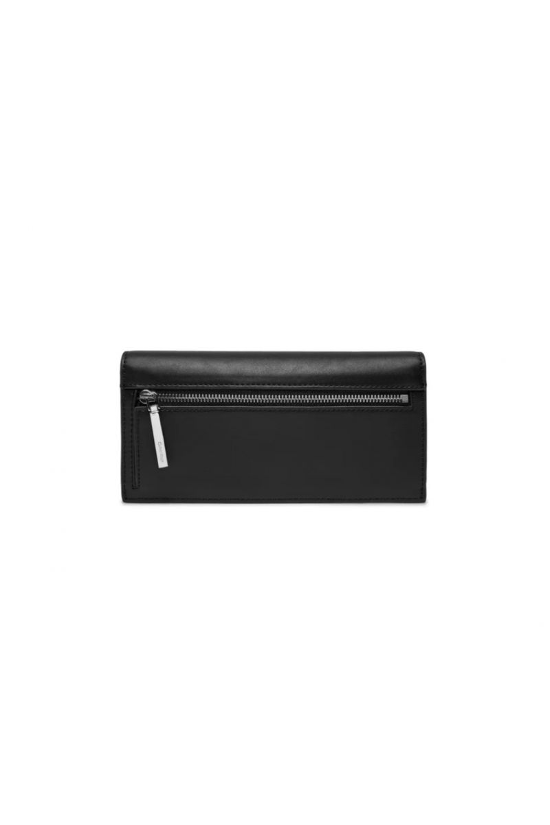 CALVIN KLEIN CK LINEAR LARGE TRIFOLD SLIM BLACK BEH