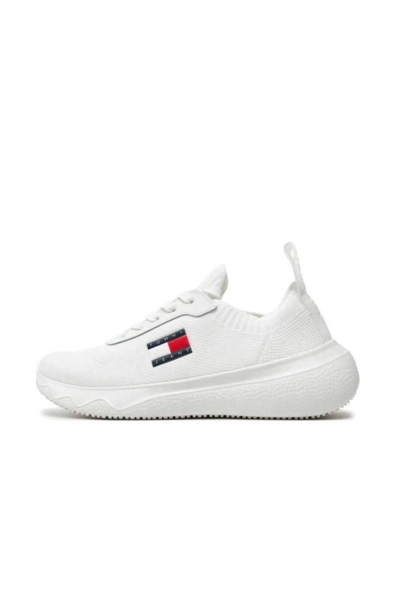 TOMMY HILFIGER TJW KNIT RUNNER WHITE YBL