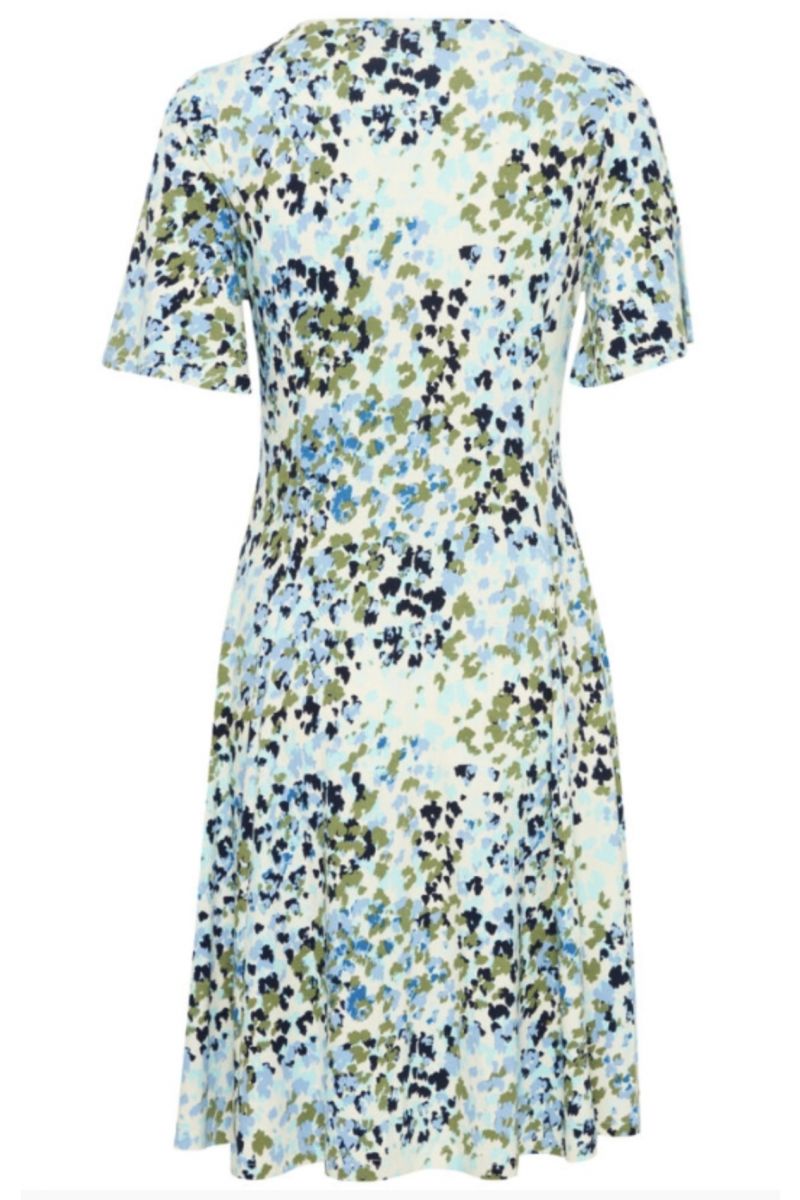 FRANSA DRESS FLORAL FRDOTTIE DR 4 BLUE