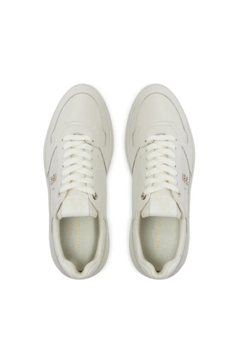 TOMMY HILFIGER LUX POINTY COURT SNEAKER ANCIENT WHITE