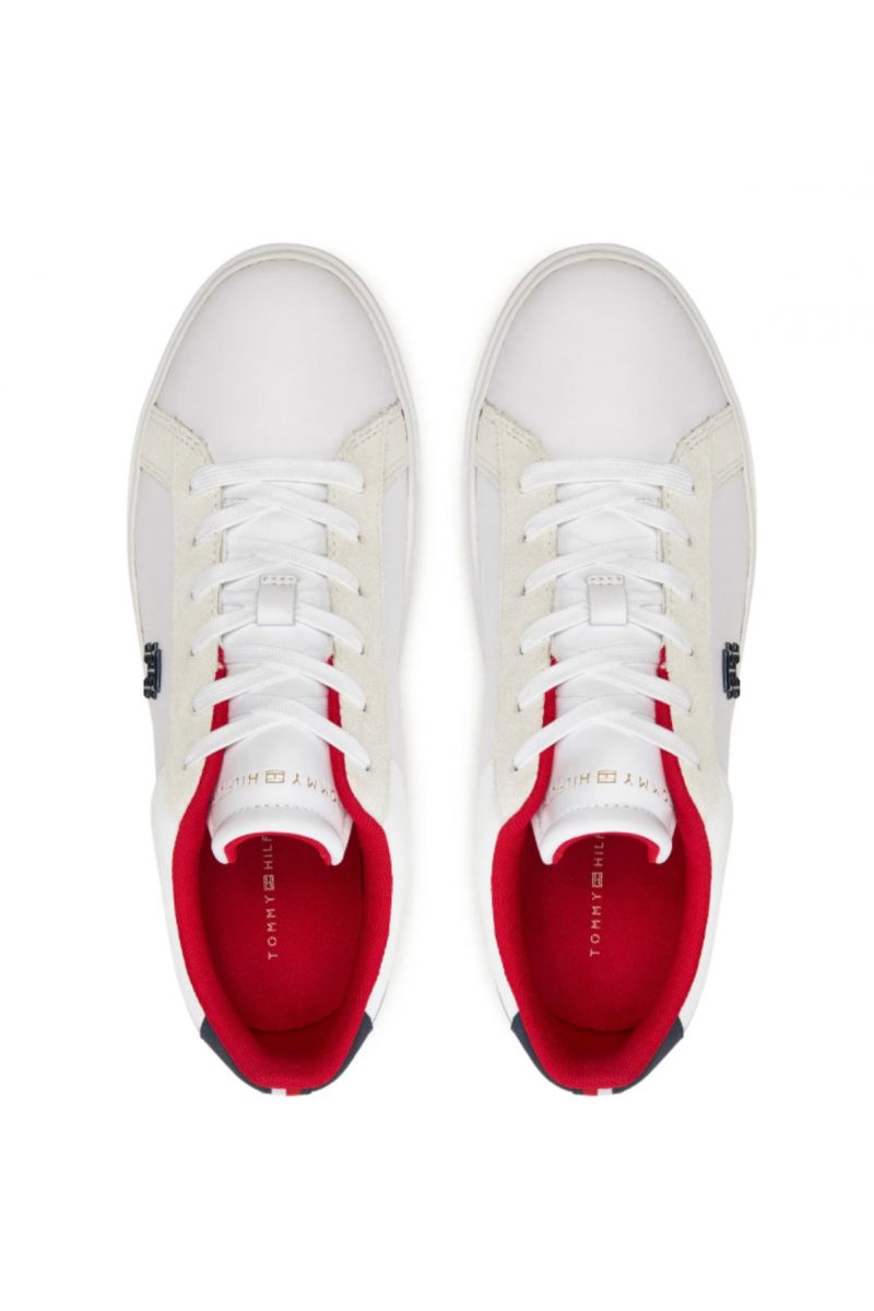 TOMMY HILFIGER TH PLATFORM COUNT SNEAKER NBK WHITE