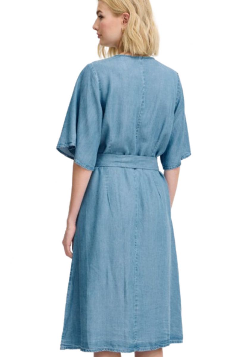 FRANSA FREVELYN DRESS 1 DENIM LIGHT BLUE