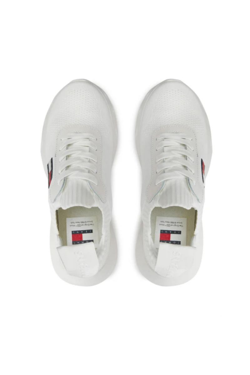 TOMMY HILFIGER TJW KNIT RUNNER WHITE YBL