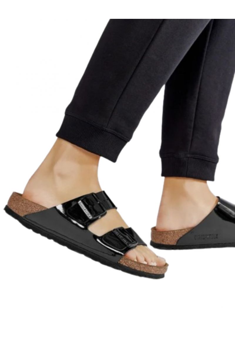 BIRKENSTOCK - SYNTHETICS ARIZONA BF PATENT BLACK NARROW CORE ESSENTIAL CLASSIC