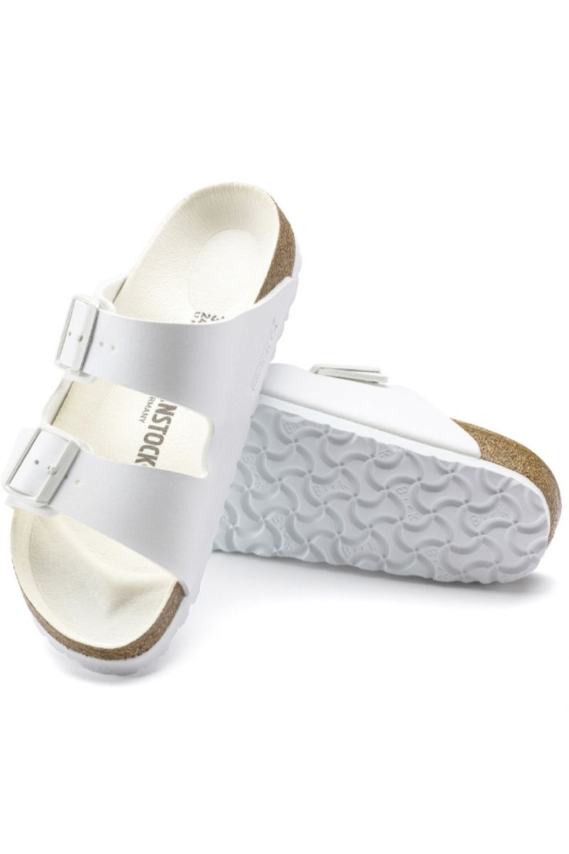 BIRKENSTOCK SYNTHETICS ARIZONA BF TRIPLES WHITE NARROW SEASONAL UNISEX