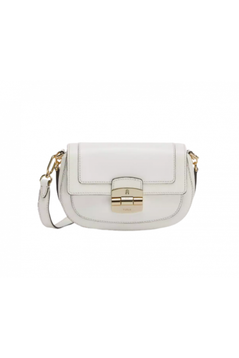 FURLA CLUB 2 S CROSSBODY 26 - VITELLO ROMA + VITELLO ST.ERACLE MARSHMALLOW