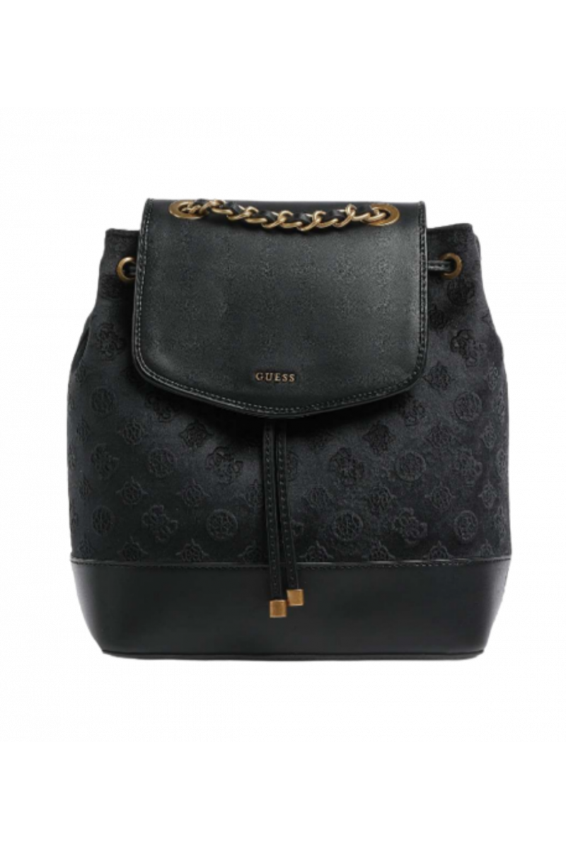 GUESS INIA FLAP BACKPACK BLACK VELVET