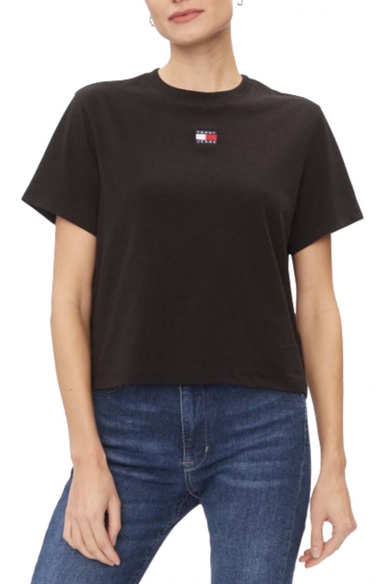 TOMMY HILFIGER TJW BXY BADGE TEE EXT BLACK BDS