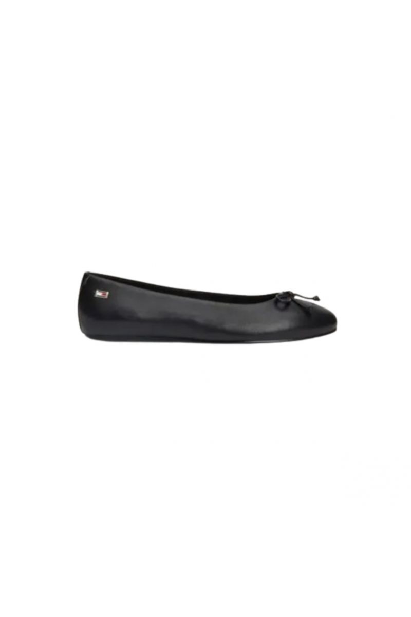 TOMMY HILFIGER ESSENTIAL CHIC BALLERINA BLACK