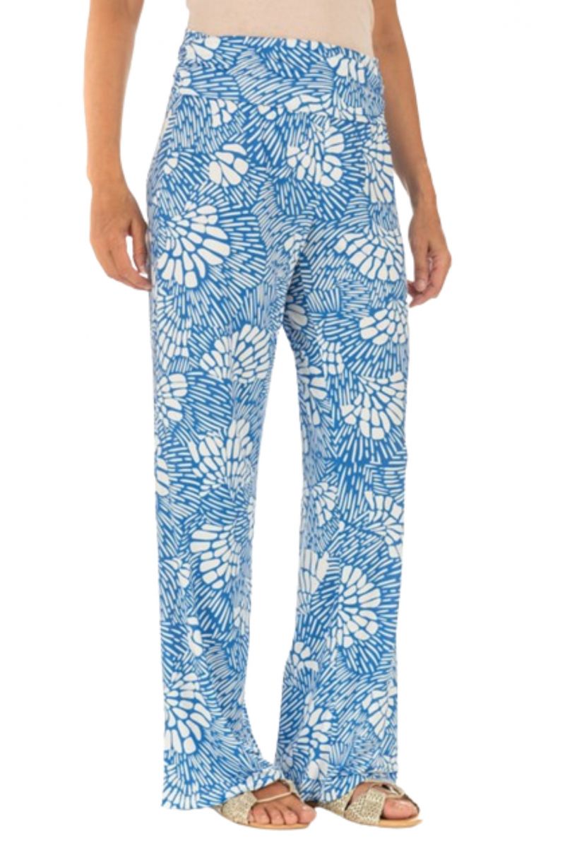 DIANA GALLESI - TROUSERS BLUE/WHITE