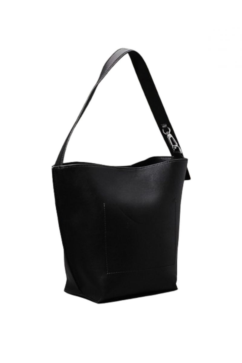 CALVIN KLEIN CK LINEAR MEDIUM BUCKET BAG BEH