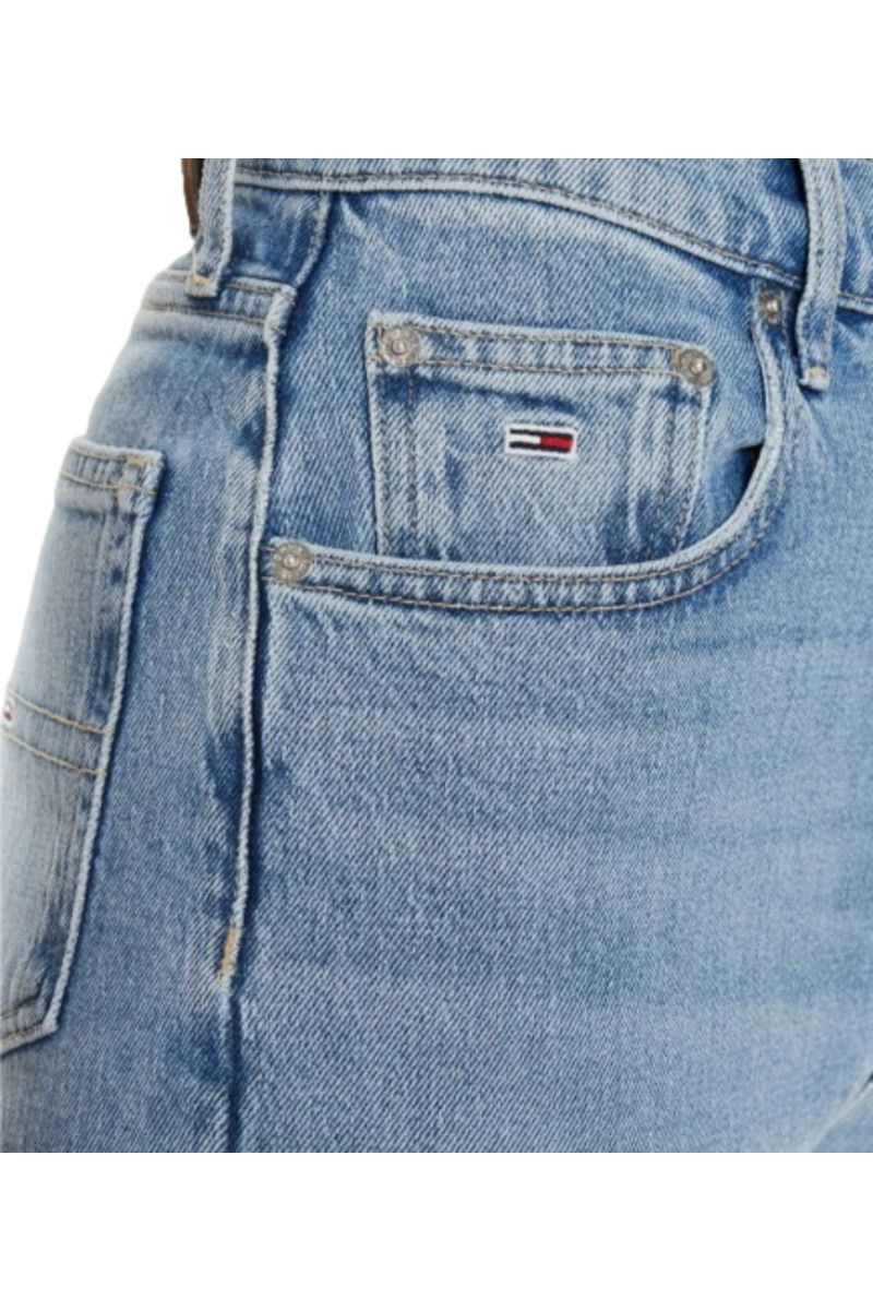 TOMMY HILFIGER MOM JEAN UH TPR CH0115 CO LIGHT BLUE 1AB