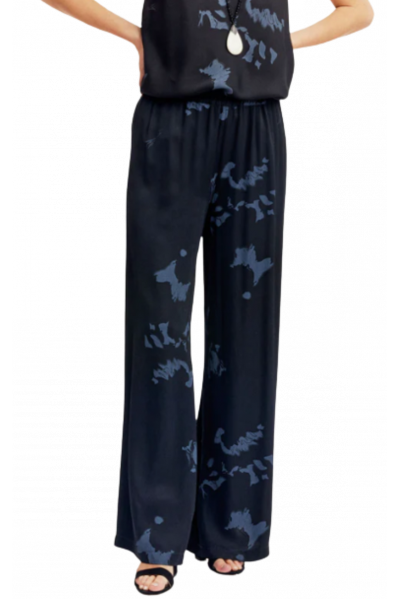 LAUREN VIDAL PANTS PE2063 - BLACK STAMPED FRANCE