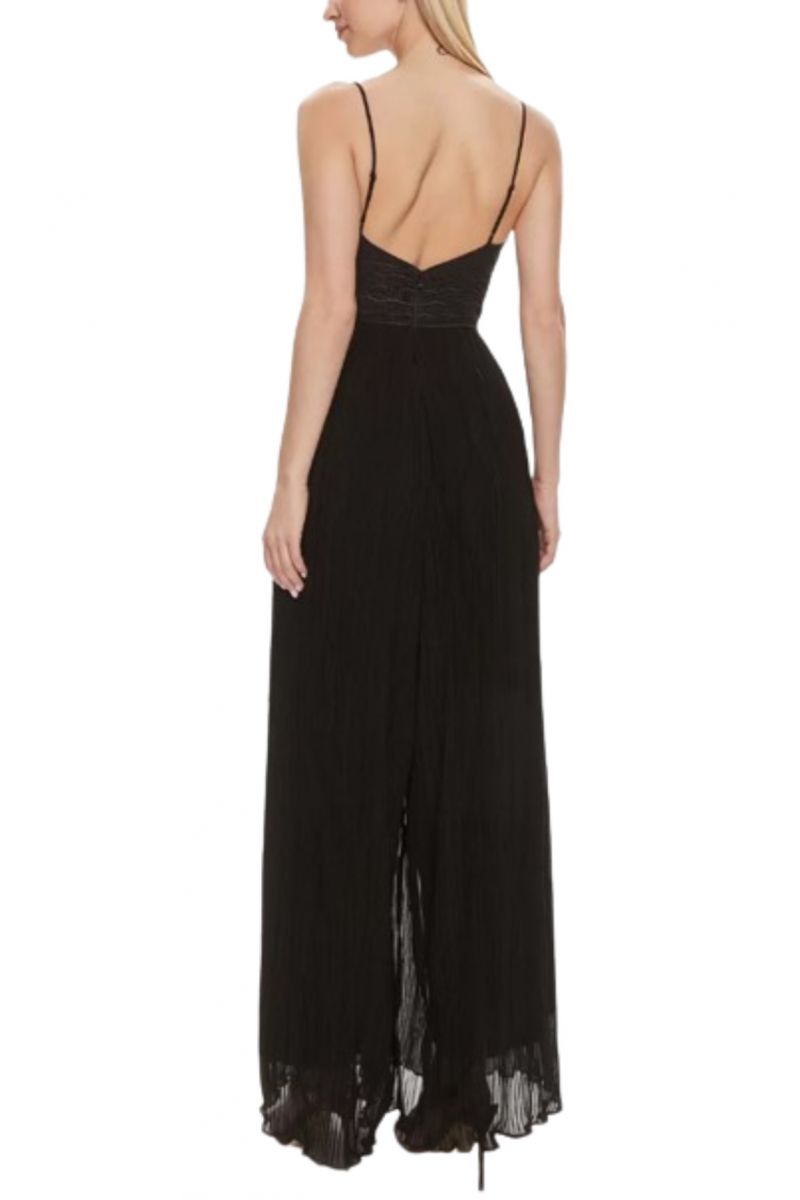 GUESS - JUMPSUIT AMIAH PLEATED BLACK