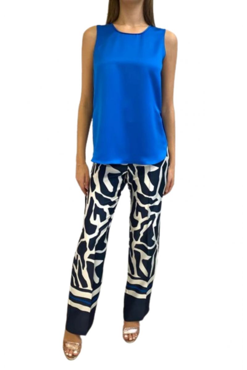 DIANA GALLESI - PANTS BLUE/WHITE