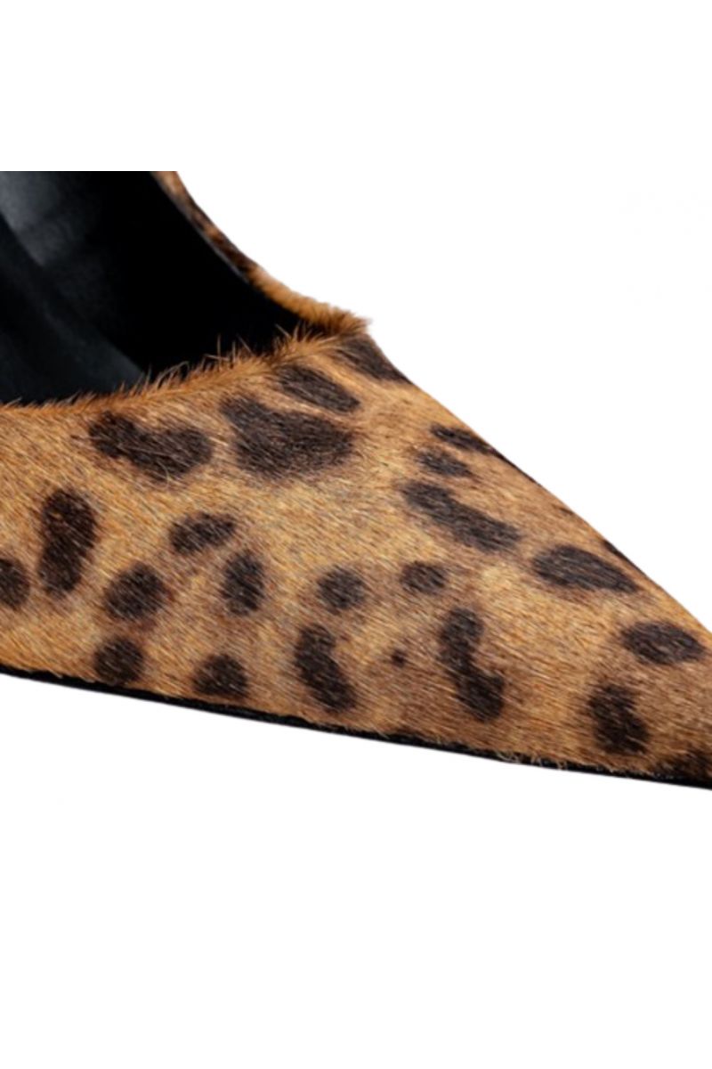 CARRANO E67384 PELO HIGH HEELS MADE OF HAIRY LEOPARD SKIN