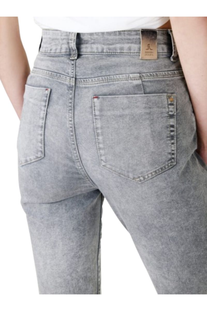 SARAH LAWRENCE - JEANS 5 POCKETS HW SKINNY GREY