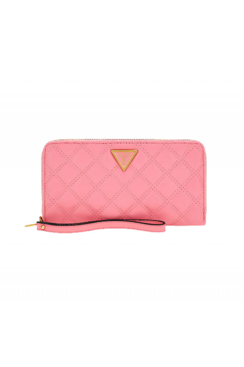 GUESS GIULLY SLG CHEQUE ORGANIZER ZIP AROUND SWQA874863 PINK