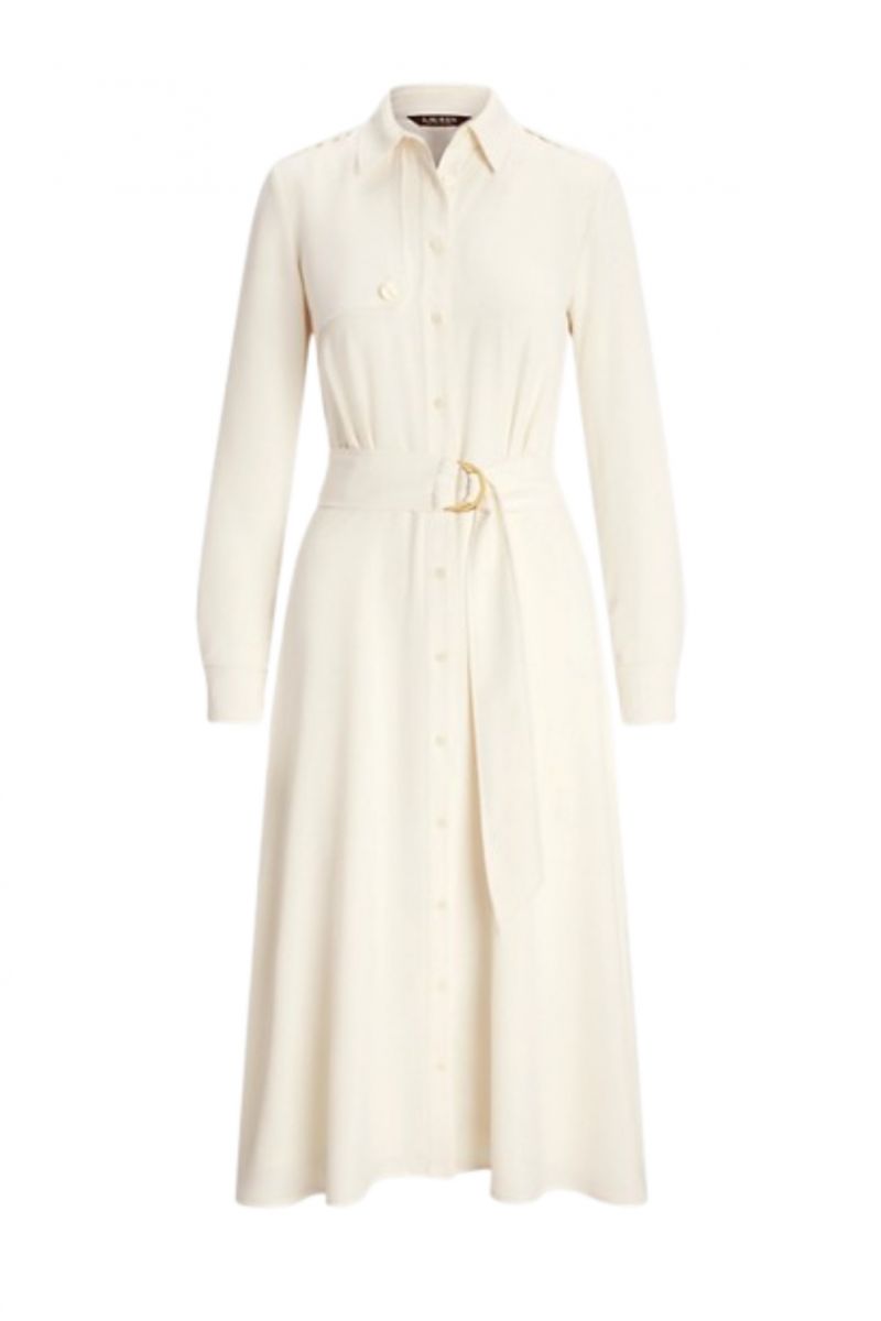 LAUREN RALPH LAUREN TRIPLE OGT-DRESS WINTER CREAM