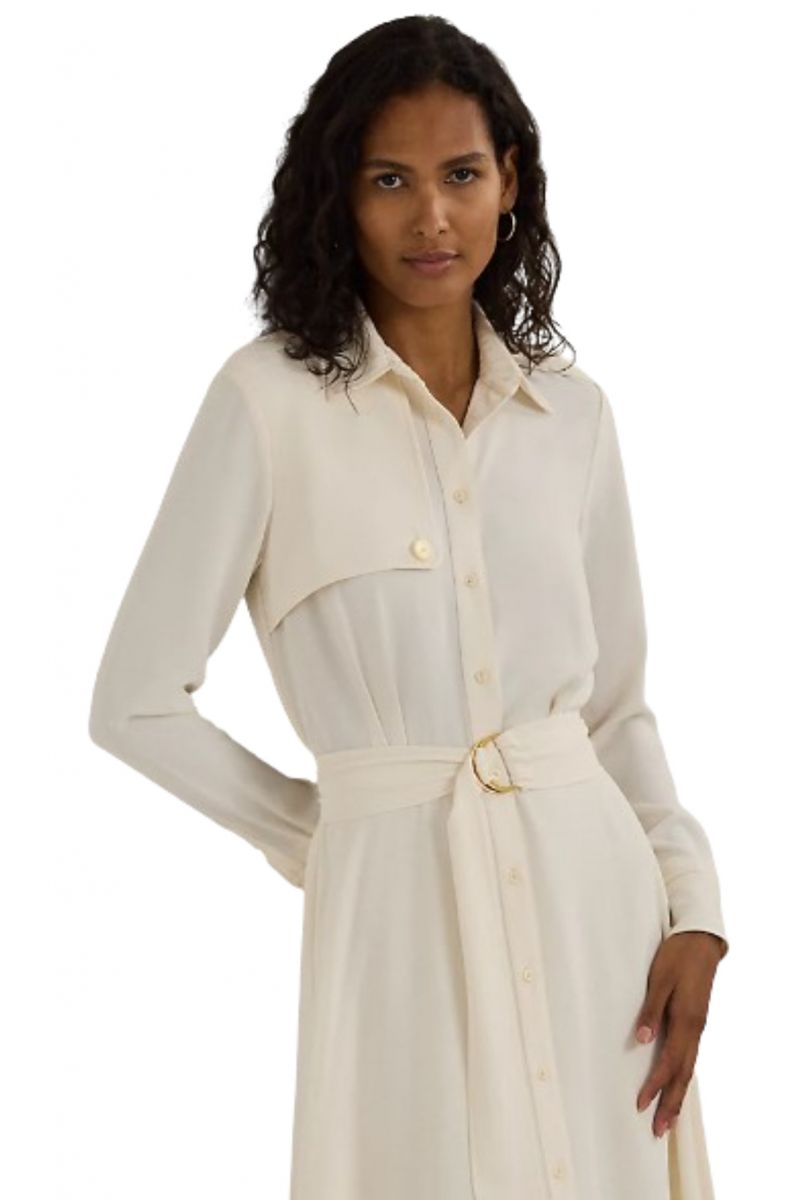 LAUREN RALPH LAUREN TRIPLE OGT-DRESS WINTER CREAM