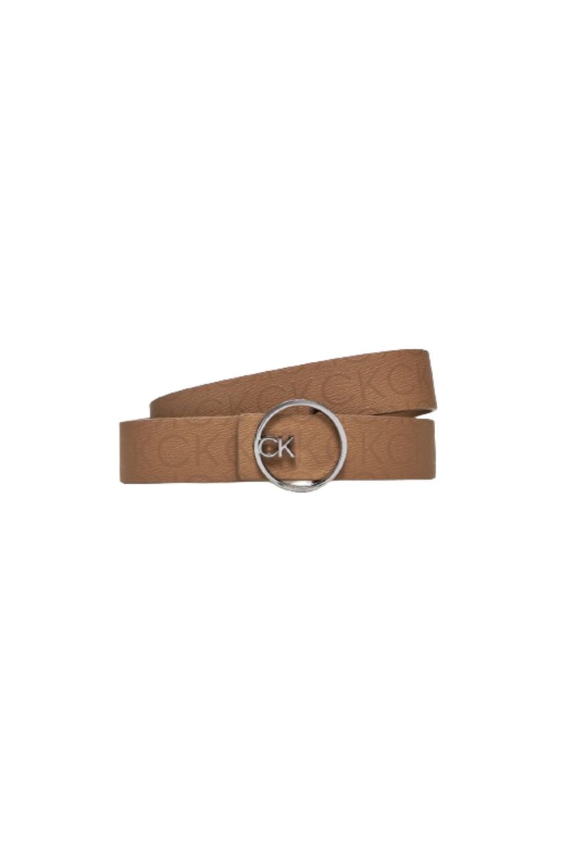 CALVIN KLEIN CK BUCKLE REVERSIBLE BELT 3CM NEW BEIGE