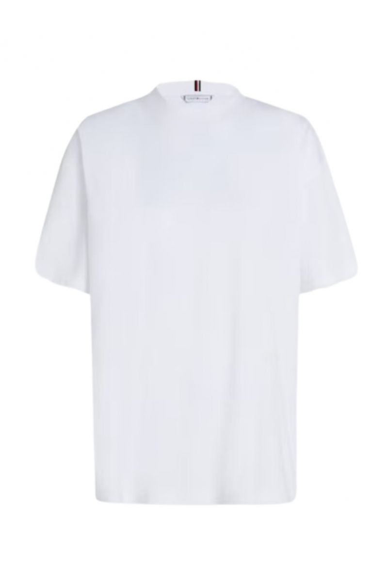 TOMMY HILFIGER RLX LIGHT CTN INTERLOCK C-NK SS WHITE