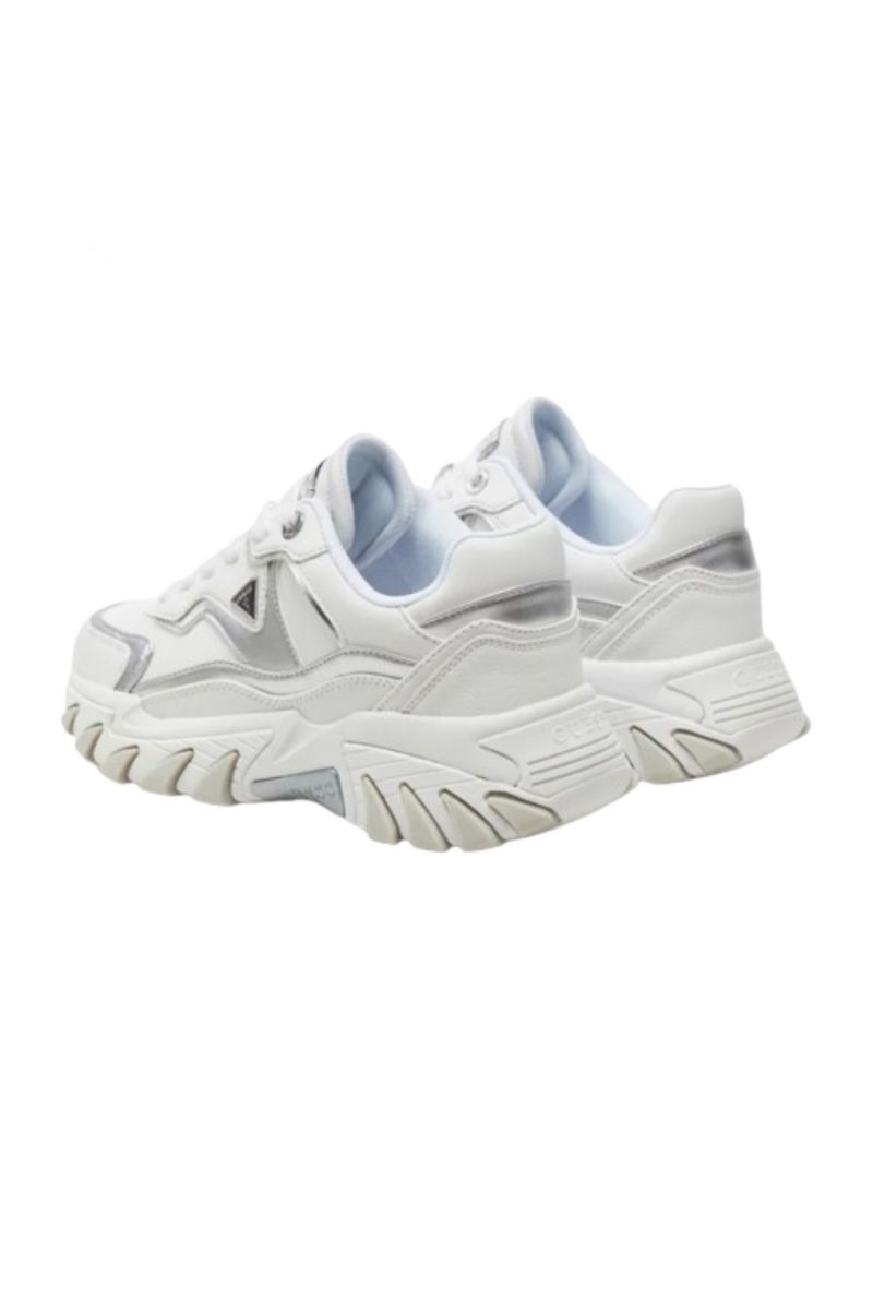 GUESS NOWAH SNEAKERS WHITE-SILVER