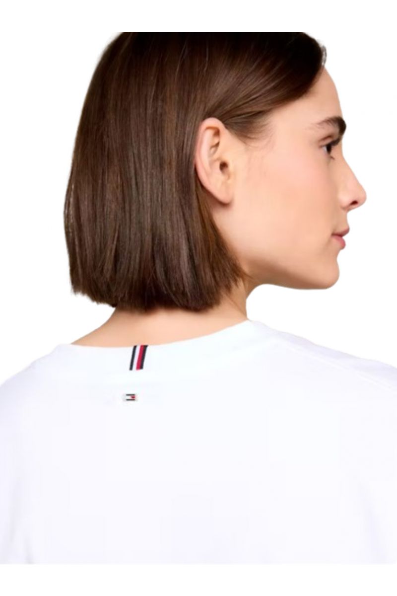 TOMMY HILFIGER RLX LIGHT CTN INTERLOCK C-NK SS WHITE