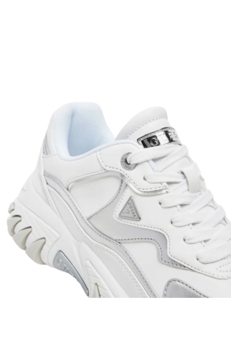 GUESS NOWAH SNEAKERS WHITE-SILVER