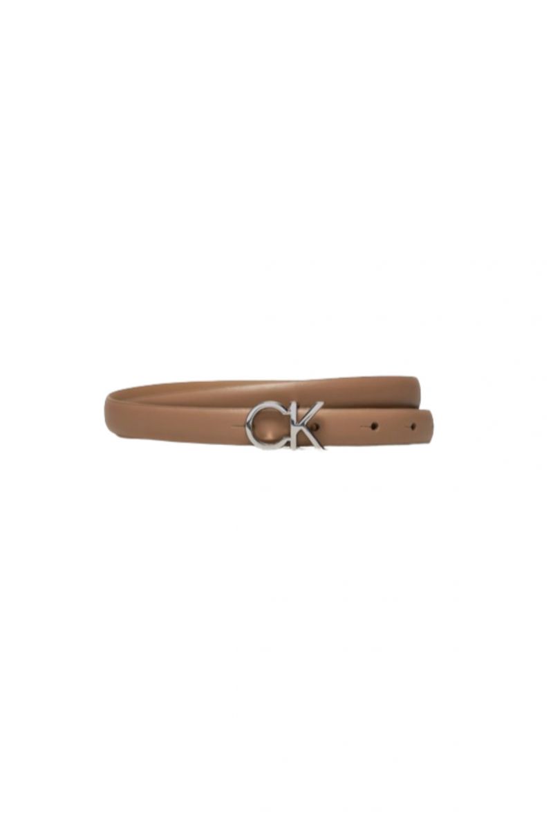 CALVIN KLEIN CK THIN BELT 1.5CM NEW BEIGE