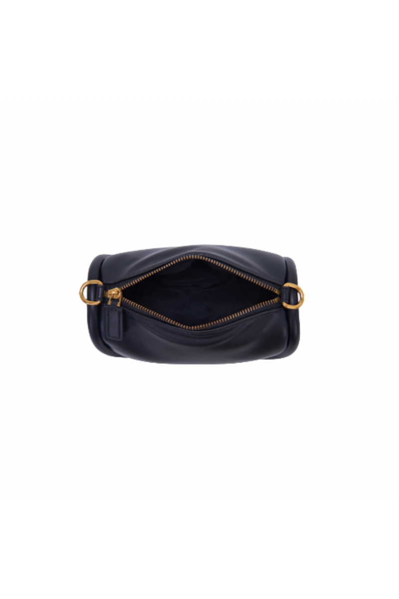 LA CARRIE - WAXING CRESCENT MINI SHOULDER BAG SYNTHETIC BLACK